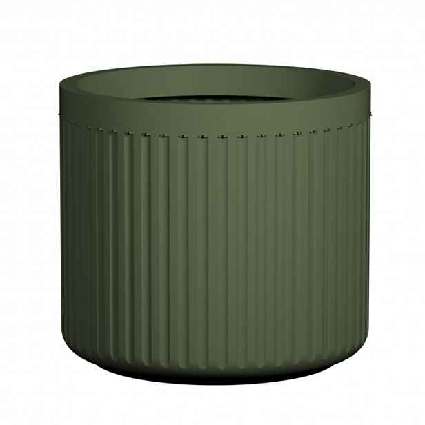 Květináč Turris Low, šedozelená, více velkostí - Pottery Pots Velikost: S - ⌀ 40, v. 36 cm