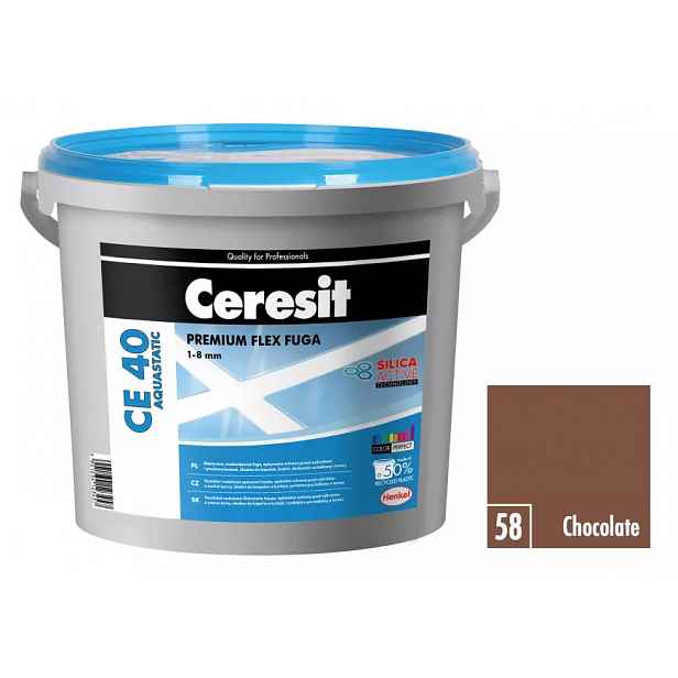 Spárovací hmota Ceresit CE 40 Aquastatic 5 kg chocolate