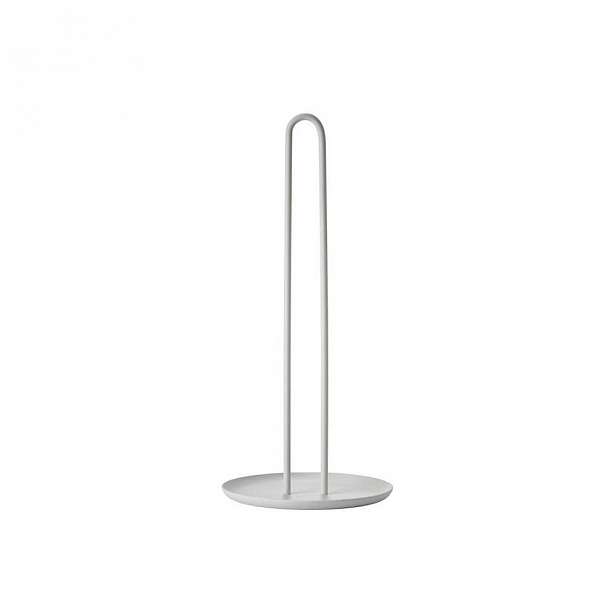 Světle šedý kovový držák na kuchyňské role Zone Singles, výška 32 cm