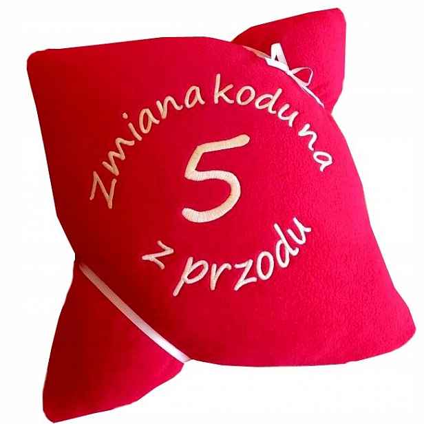 Veselý dárek k 50. Narozeninám pro muže ženy Polštář s výšivkou nápis