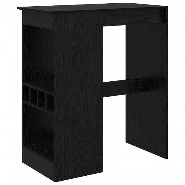 vidaXL Barový stůl 90 x 47.5 x 103.5 cm Kompozitní dřevo Černý dub