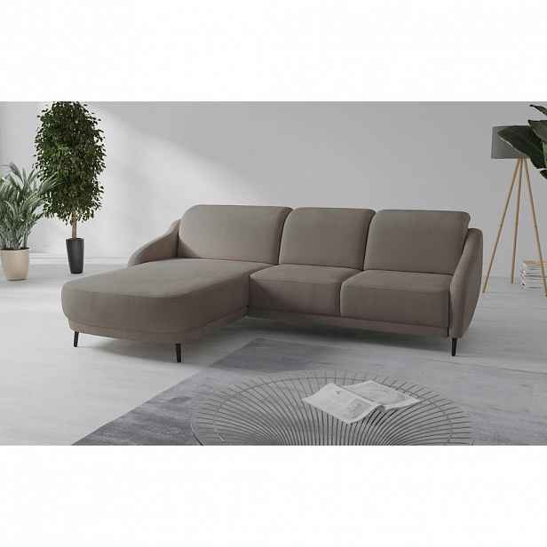 Sit & More ROHOVÁ SEDAČKA, textil, barvy lískového ořechu