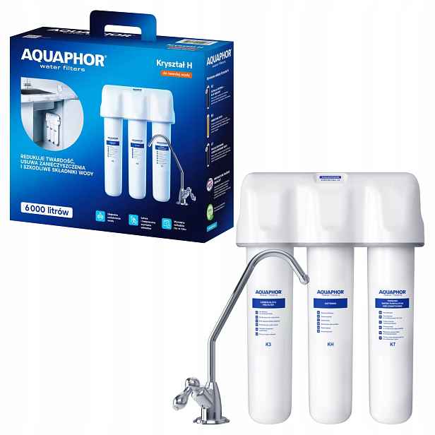 Filtr Aquaphor Křišťál H pod dřez s vložkami K5 Kh K7