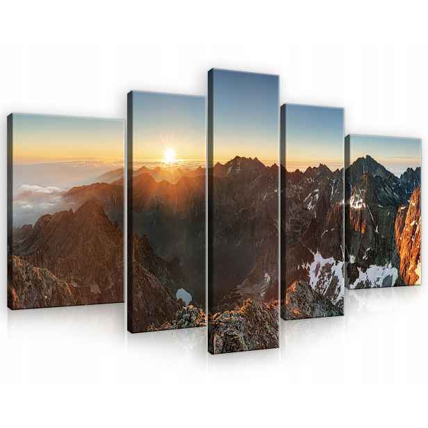 Obraz Na Plátně Canvas 170x100 Hory Tatry Slunce