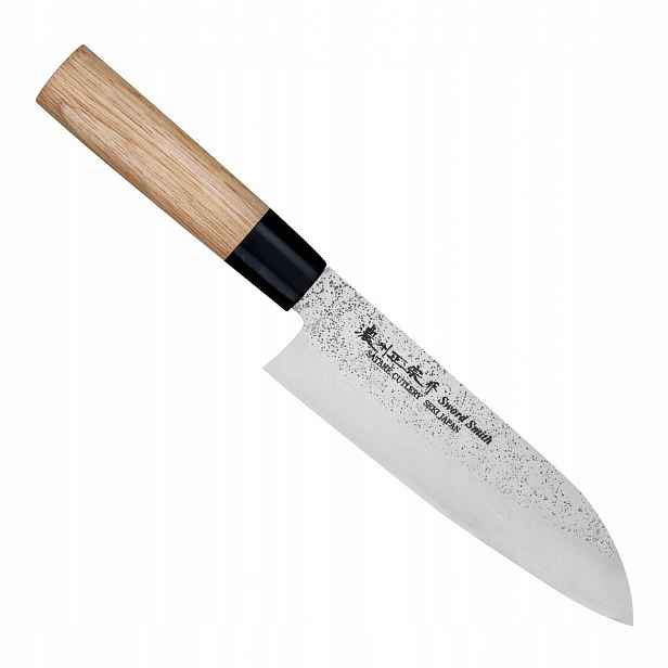 Satake Nashiji Natural Sharp japonský kuchyňský Nůž Santoku 56-58 Hrc 17cm