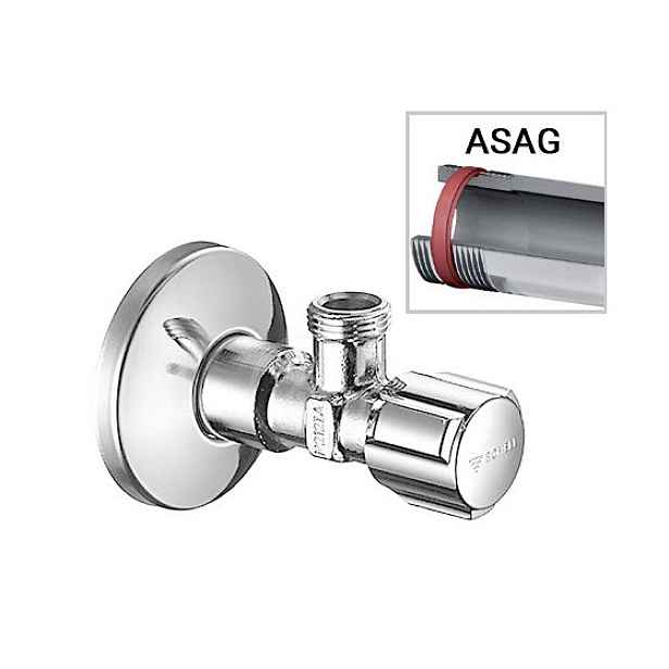 SCHELL COMFORT ASAG 054420603 - rohový ventil 1/2" x 3/8"; bez matky; samotěsnící závit