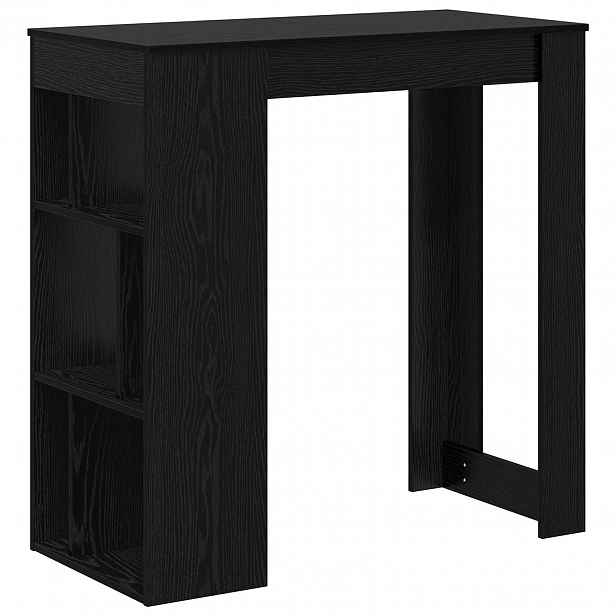 vidaXL Barový stůl 102 x 50 x 103,5 cm Kompozitní dřevo Černý dub