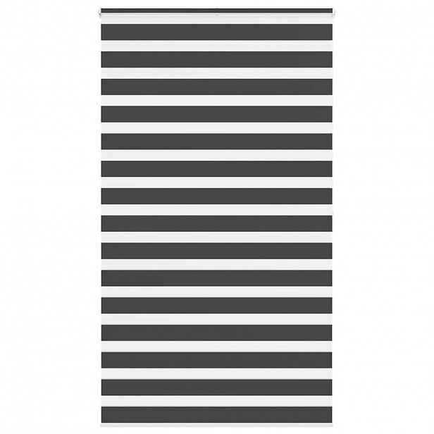 vidaXL Zebra roleta černá 130x200 cm šířka látky 125,9 cm polyester