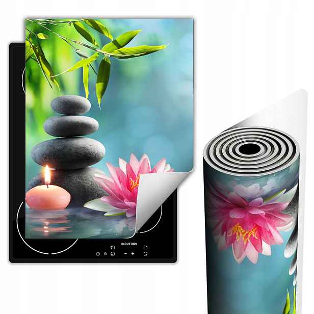 Ochranná Podložka Na Sporáky Dekorace 40x52 cm Zelený květ