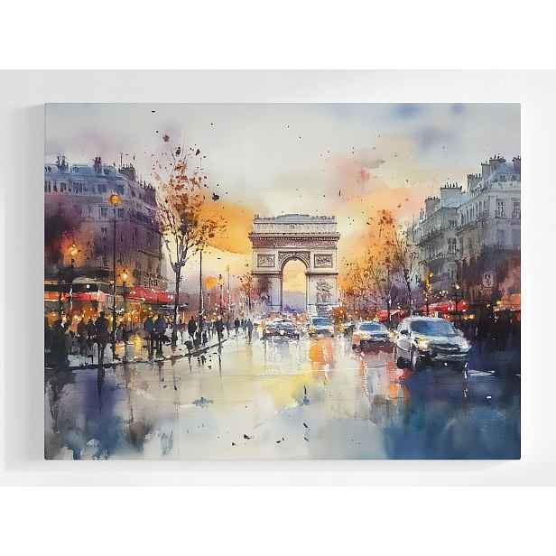Plakát Město Paříž Francie Triumfální Oblouk 100x75