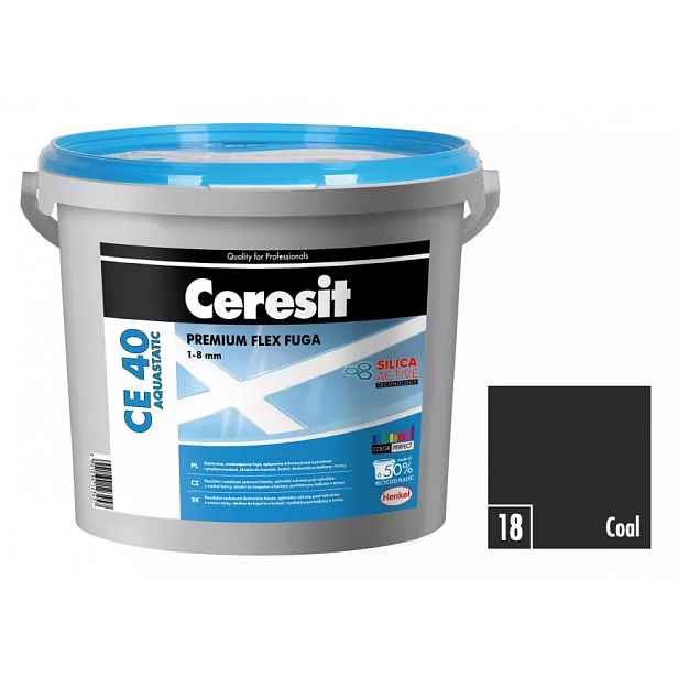Spárovací hmota Ceresit CE 40 Aquastatic 5 kg coal