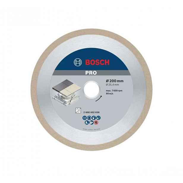 Bosch - Diamantový řezný kotouč na dlaždice a obklady 200x25,4 mm 2608602636