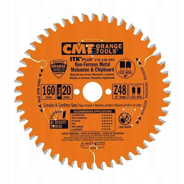 Cmt Itk Ultra tenký kotouč na lamino, plast a neželezné kovy D160x1,8 d20
