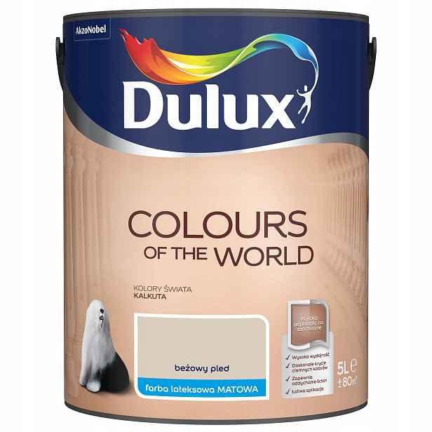 Dulux Barvy světa barva barva na stěny Béžová deka matná 5L