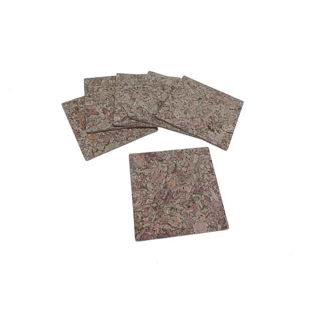 PROHOME - Podložka korek 10x10cm sada 6ks