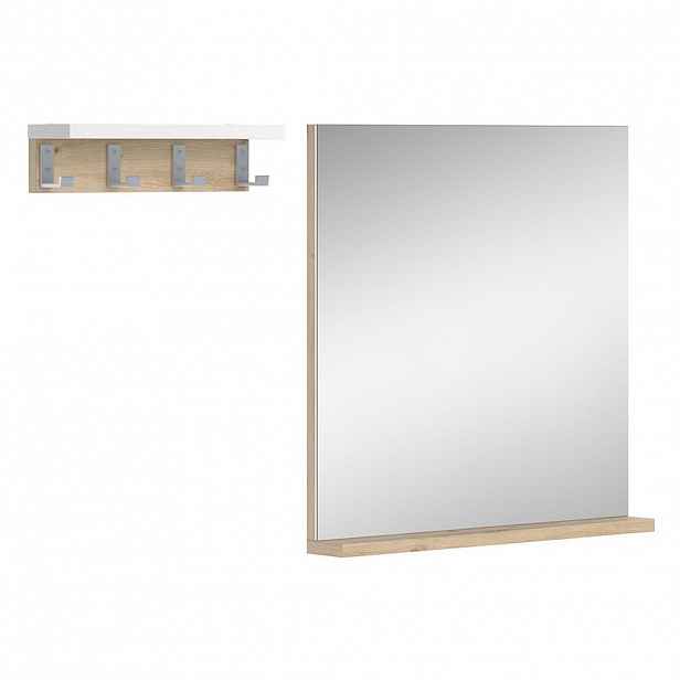 Vicco KOUPELNOVÉ ZRCADLO Henri Bílá 50 x 51.6 cm s policí