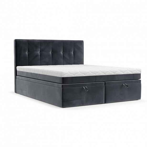 AltaBeds POSTEL BOXSPRING ARIVO 160/200 Tmavě šedá