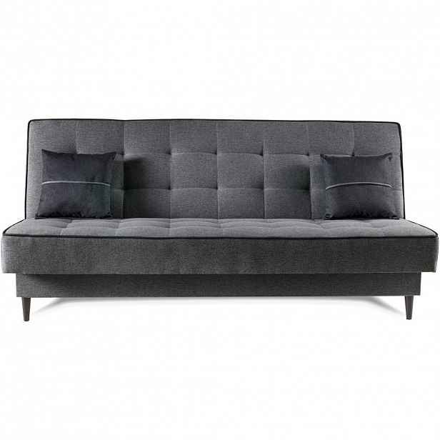 Beautysofa ROZKLÁDACÍ pohovka Bario 3místná s funkcí spaní, šedá
