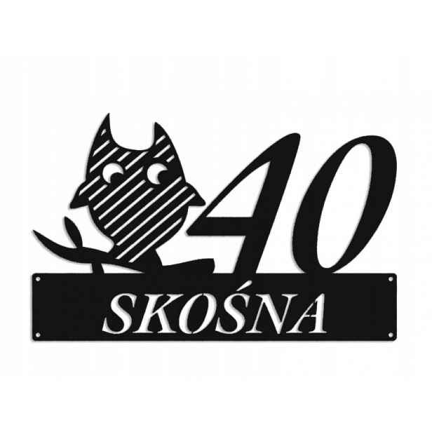 Číslo Na Dům 80 cm Tabule Adresa Ocel 2 mm Grafika 5347