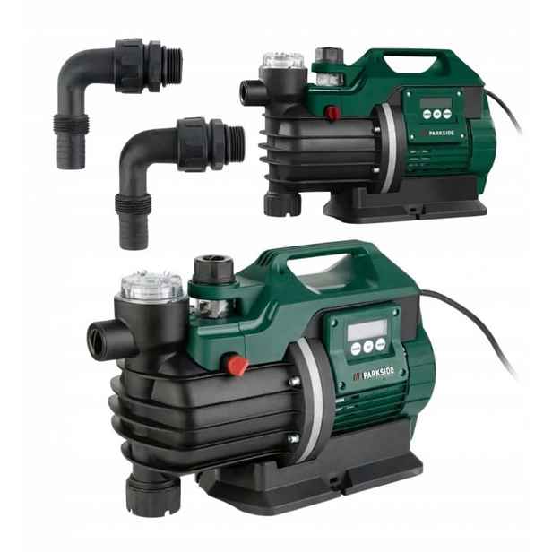 Povrchové zahradní čerpadlo Hydrofor Parkside Phga 1300 A1, 1300 W, LCD