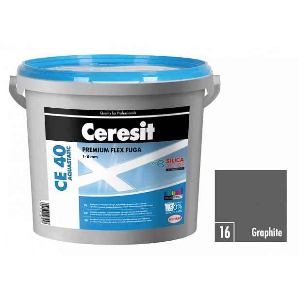Spárovací hmota Ceresit CE 40 Aquastatic 5 kg graphite