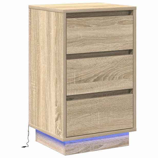 vidaXL Noční skříňka Sonoma dub 39 x 34,5 x 65 cm Kompozitní dřevo