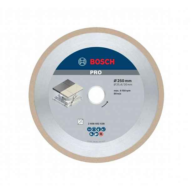 Bosch - Diamantový řezný kotouč na dlaždice a obklady 250x30/25,4 mm 2608602638