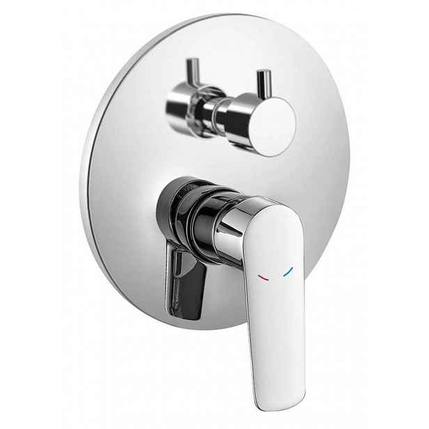 Bruckner Schmitz - Baterie pod omítku, pro 2 spotřebiče, chrom 863.042.1