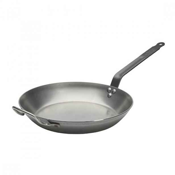 Pánev "CARBONE PLUS", 32 cm, uhlíková ocel - značka "de Buyer".