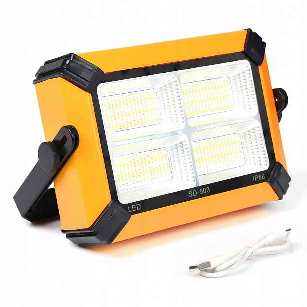 Solární Svítilna Dílenská Lampa Akumulátor Powerbank Cob