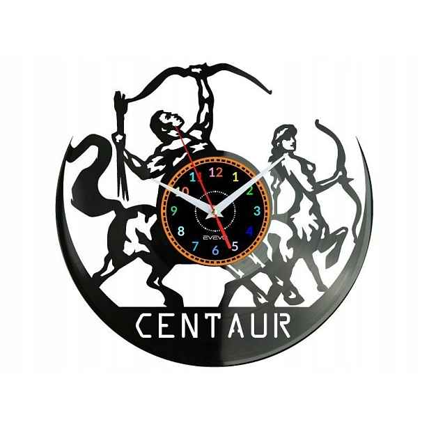 Centaur Dárek Originální dekorace do domu Hodiny z vinylové desky