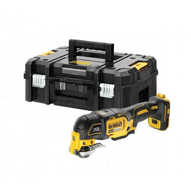 DeWALT - 18V AKU oscilační multibruska s příslušenstvím, bez baterie a nabíječky DCS356NT