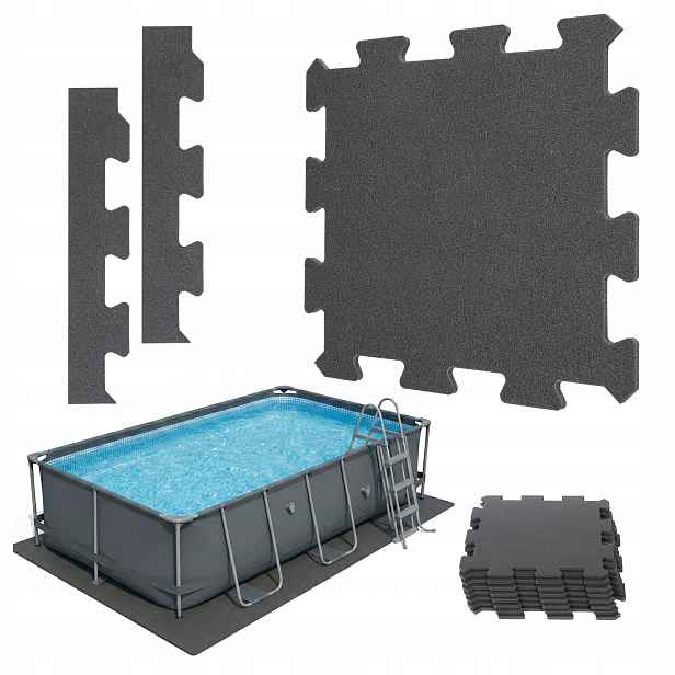 Podložka pod bazén pěnová vybavení puzzle silná voděodolná pevná podložka