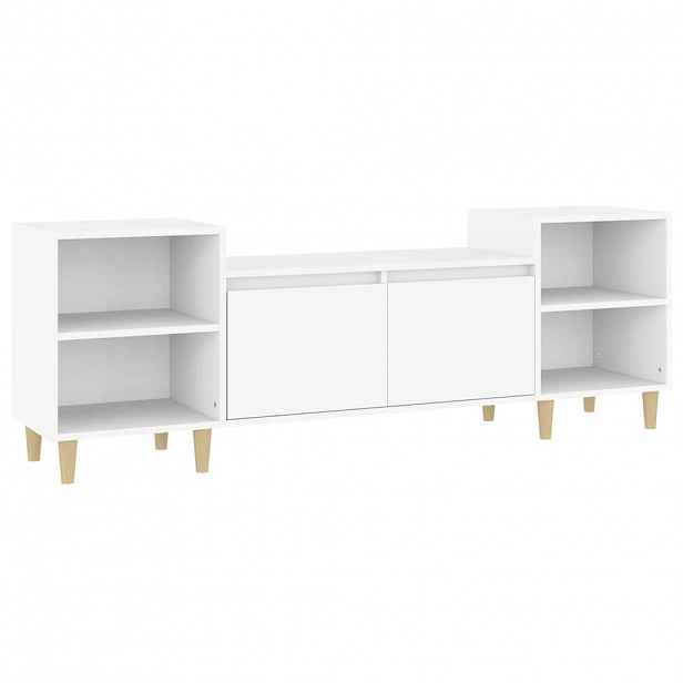vidaXL TV skříňka bílá 160 x 35 x 55 cm kompozitní dřevo