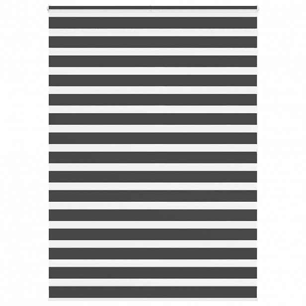 vidaXL Zebra roleta černá 155x200 cm šířka látky 150,9 cm polyester