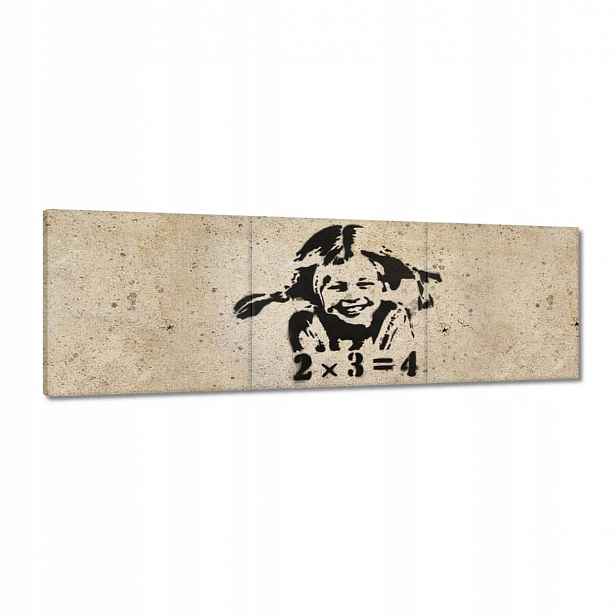 Obrazy 120x40 Banksy Dívka Pigi