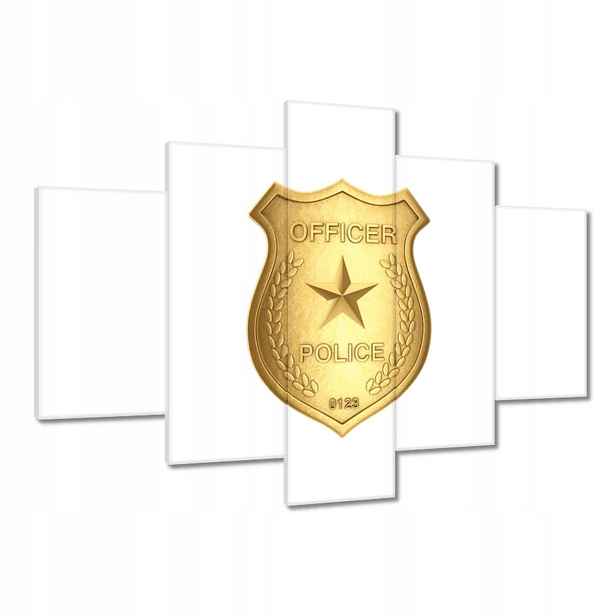 Obrazy 150x105 Zlatý odznak policisty