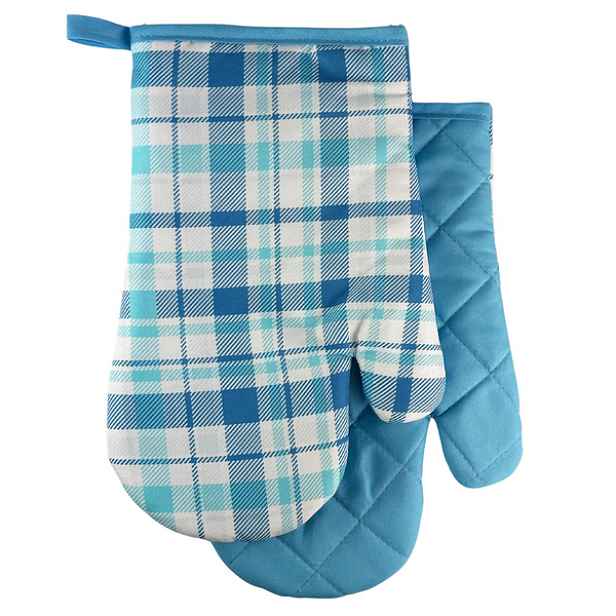PROHOME - Chňapka s magnetem Checks 2ks modrá