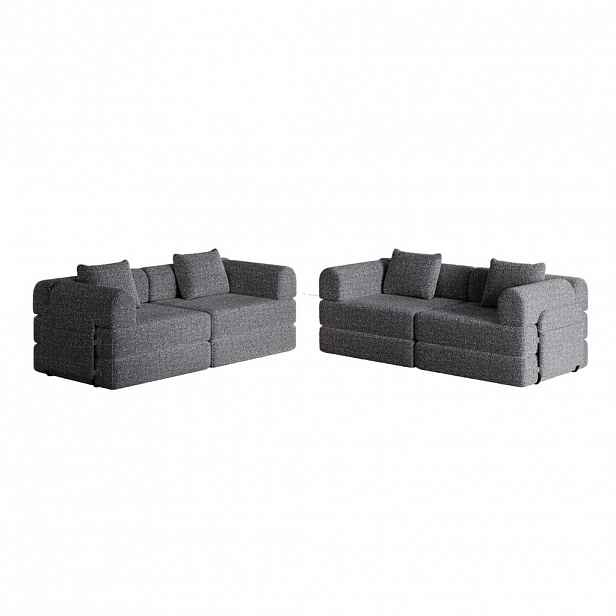 4-MÍSTNÁ SEDAČKA SET 183,8/91,4/69,8 cm Šedá