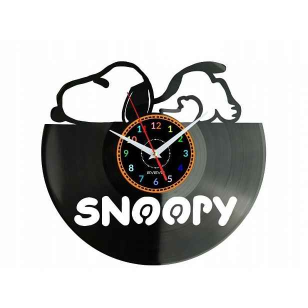 Snoopy Dárek Originální dekorace do domu Hodiny z vinylové desky