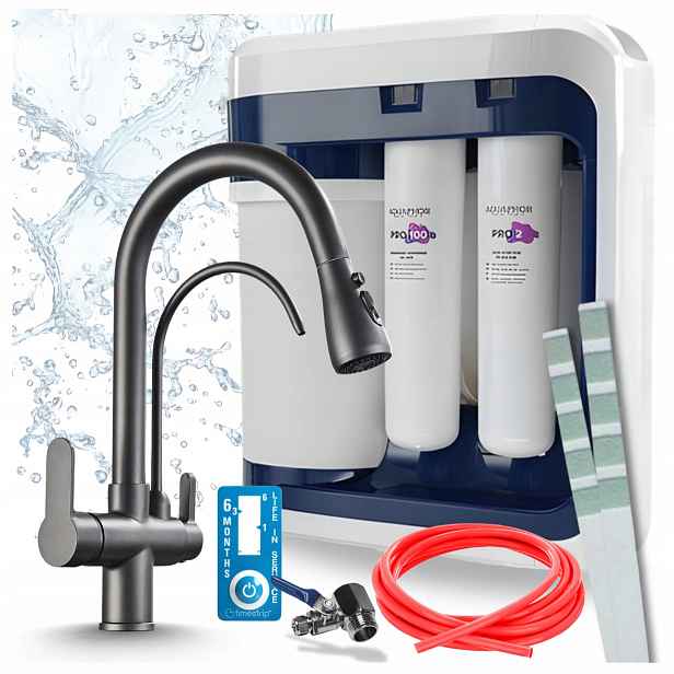Baterie Vytahovací Sprcha A Filtr Reverzní Osmózy Aquaphor Ro 202S Pro