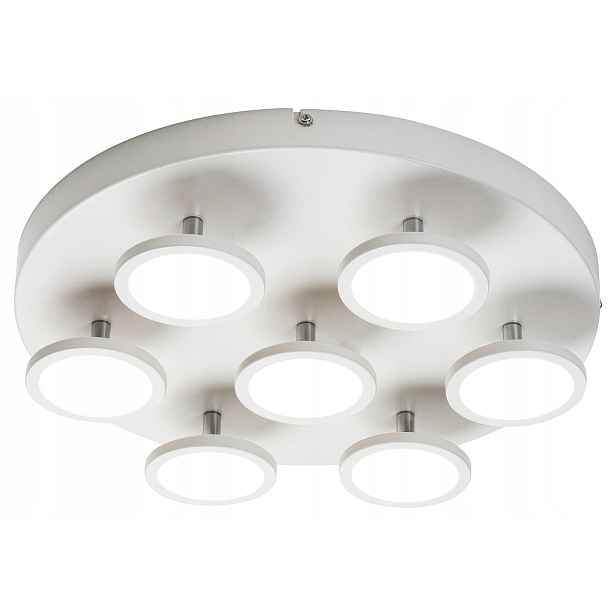 stropní svítidlo Led bílá s nastavitelnými reflektory, kulatá, 40 cm Rabalux