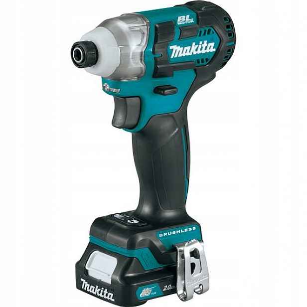 Makita TD111DSAE aku bezuhlíkový rázový utahovák 12V/2*2Ah Cxt
