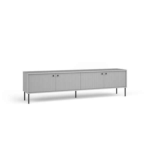 MASSENO TV STOLEK NIMB, 207/54,8/40,5 cm, šedý