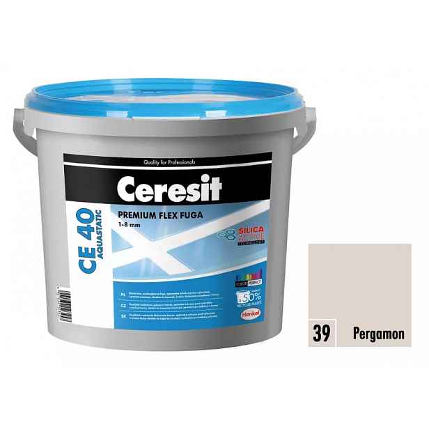 Spárovací hmota Ceresit CE 40 Aquastatic 5 kg pergamon