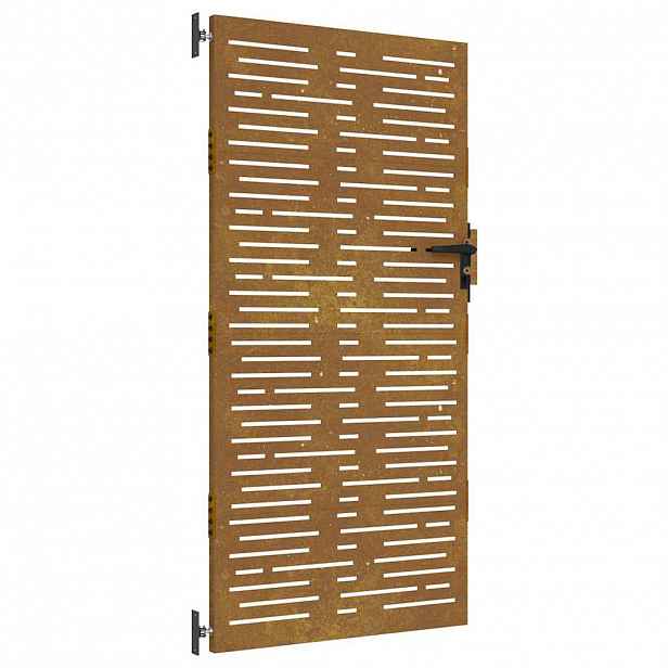vidaXL Zahradní brána 85 x 200 cm Práškově lakovaná ocel Zamykatelné