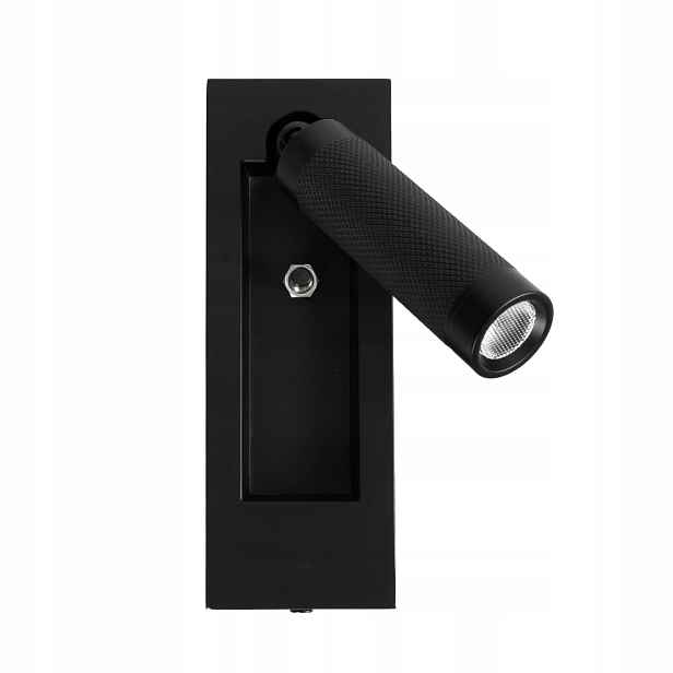 Nástěnné svítidlo Core Černé pohyblivé Led 3 W W0430 MaxLight