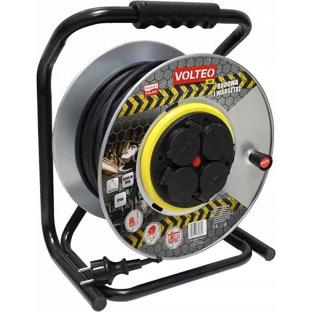 Prodlužovací Kabel Heavy Duty Kovový Buben 50 M H05RR 3*2,5 IP44