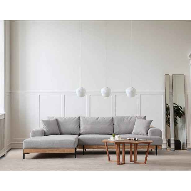 Rohová sedací souprava Eti Oak Left - Grey