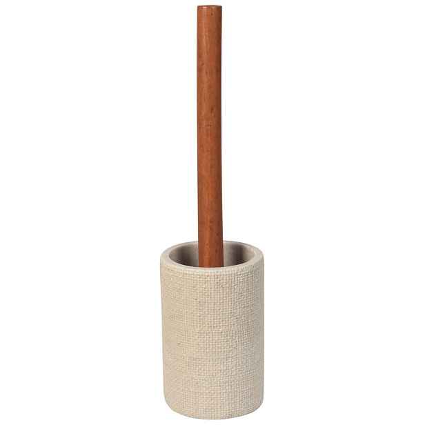 Sapho CRAFT WC štětka na postavení, acacia/béžová